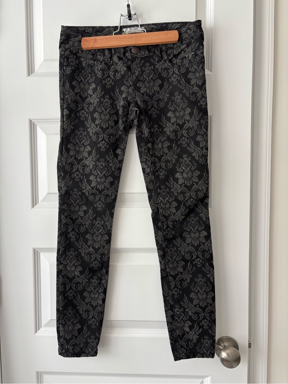 Free People Damask Print Pants W24